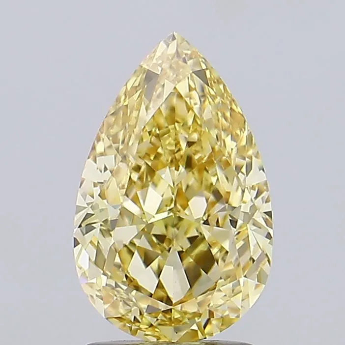 2.65ct Pear Lab Grown Diamond (Colour Fancy Yellow, Clarity VS1, IGI Certified)