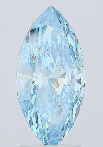 2.66ct Marquise Lab Grown Diamond (Colour Fancy Vivid Blue, Clarity SI2, IGI Certified)
