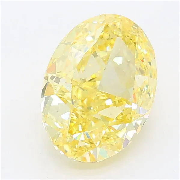 2.66ct Oval Lab Grown Diamond (Colour Fancy Intense Yellow, Clarity VS1, IGI Certified)