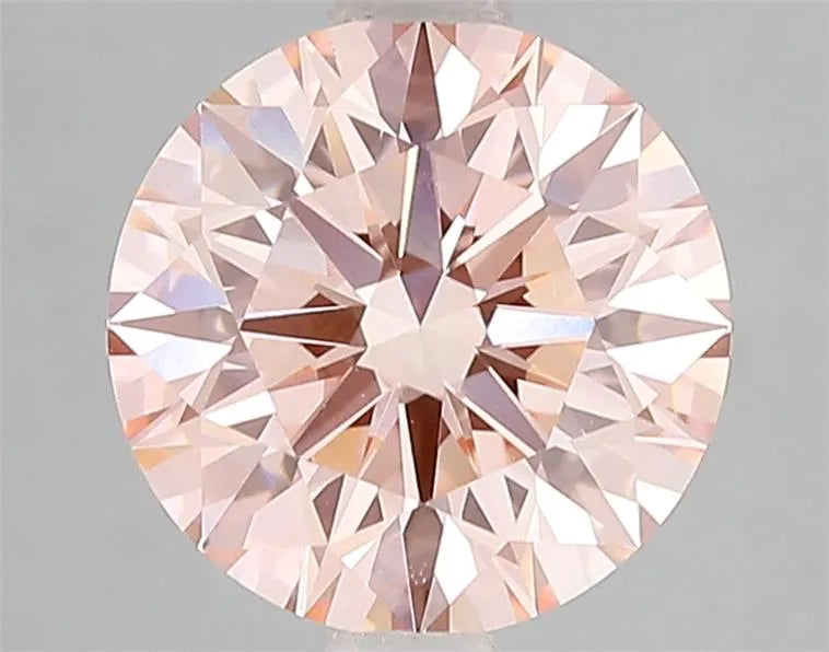 2.66ct Round Lab Grown Diamond (Colour Fancy Vivid Pink, Clarity VVS2, Cut ID, IGI Certified)