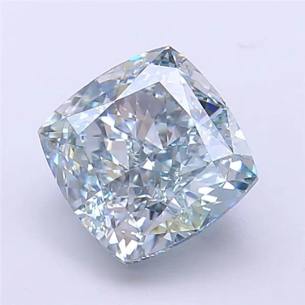 2.67ct Cushion modified Lab Grown Diamond (Colour Fancy Intense Blue, Clarity VVS2, IGI Certified)