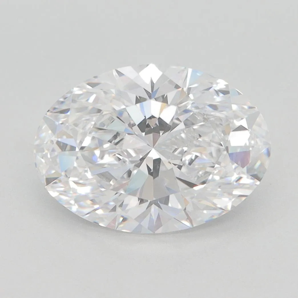 2.67ct Oval Lab Grown Diamond (Colour D, Clarity VVS1, GIA Certified)