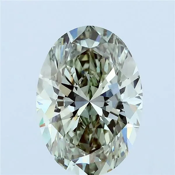 2.67ct Oval Lab Grown Diamond (Colour Fancy Green, Clarity VS1, IGI Certified)