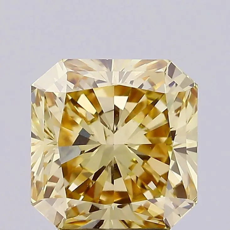 2.68ct Square radiant Lab Grown Diamond (Colour Fancy Intense Yellow, Clarity VS1, IGI Certified)
