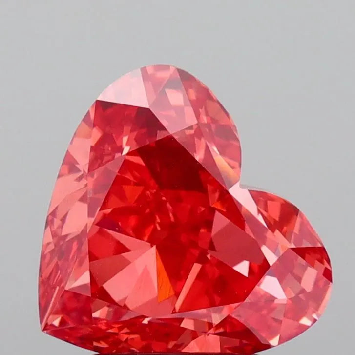 2.69ct Heart Lab Grown Diamond (Colour Fancy Vivid Pink, Clarity VS1, IGI Certified)