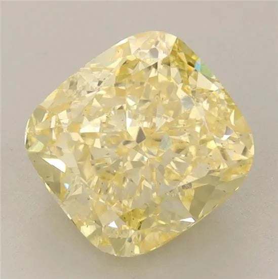 2.70ct Cushion brilliant Lab Grown Diamond (Colour Fancy Vivid Yellow, Clarity VS2, IGI Certified)