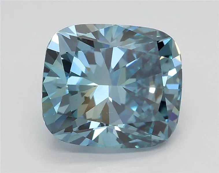 2.70ct Cushion modified Lab Grown Diamond (Colour Fancy Vivid Blue, Clarity VS1, IGI Certified)