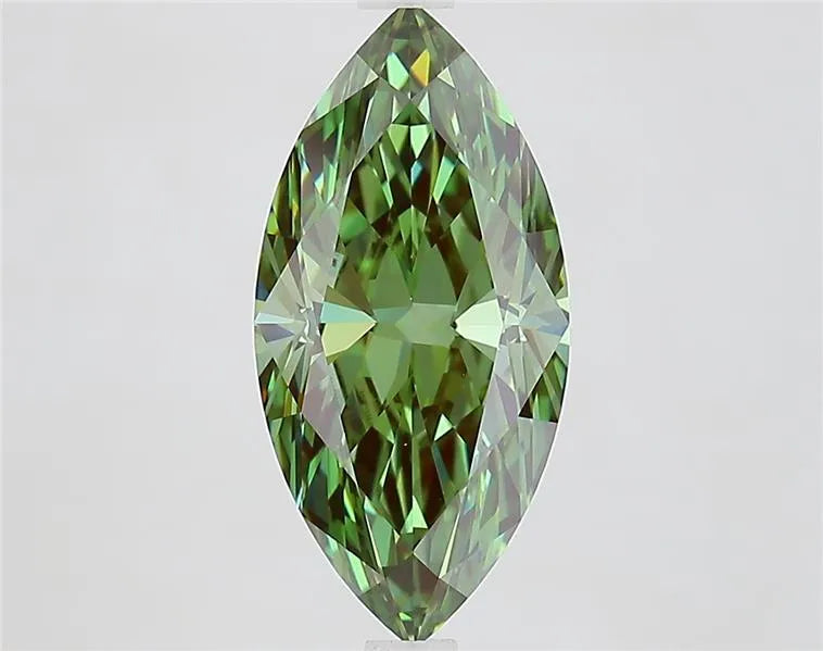 2.70ct Marquise Lab Grown Diamond (Colour Fancy Vivid Green, Clarity VVS1, IGI Certified)