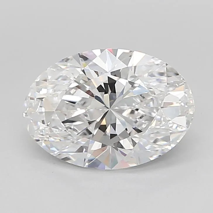 2.70ct Oval Lab Grown Diamond (Colour D, Clarity IF, Cut EX, IGI Certified)
