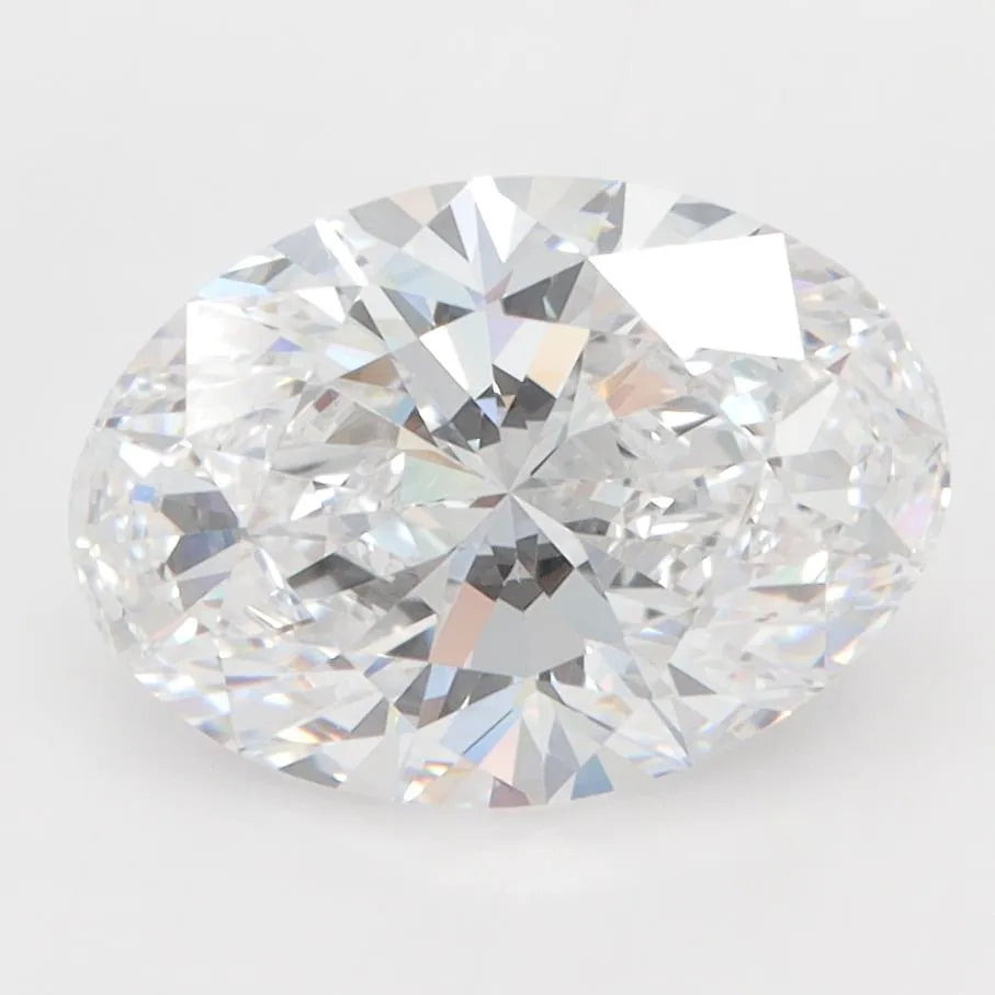 2.70ct Oval Lab Grown Diamond (Colour D, Clarity IF, IGI Certified)