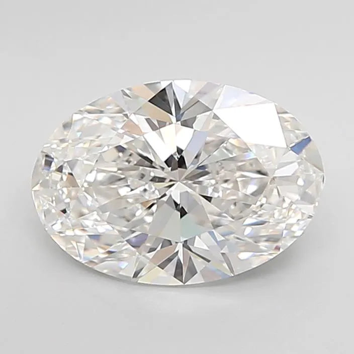 2.70ct Oval Lab Grown Diamond (Colour E, Clarity IF, Cut EX, IGI Certified)