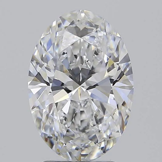 2.70ct Oval Lab Grown Diamond (Colour E, Clarity IF, IGI Certified)