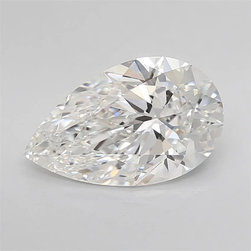 2.70ct Pear Lab Grown Diamond (Colour E, Clarity IF, Cut EX, IGI Certified)