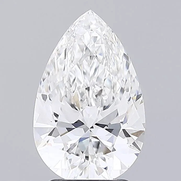 2.70ct Pear Lab Grown Diamond (Colour F, Clarity VVS2, IGI Certified)