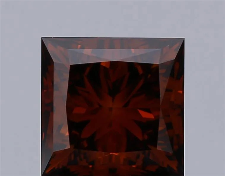 2.70ct Princess Lab Grown Diamond (Colour Fancy Deep Orange, Clarity VS1, IGI Certified)