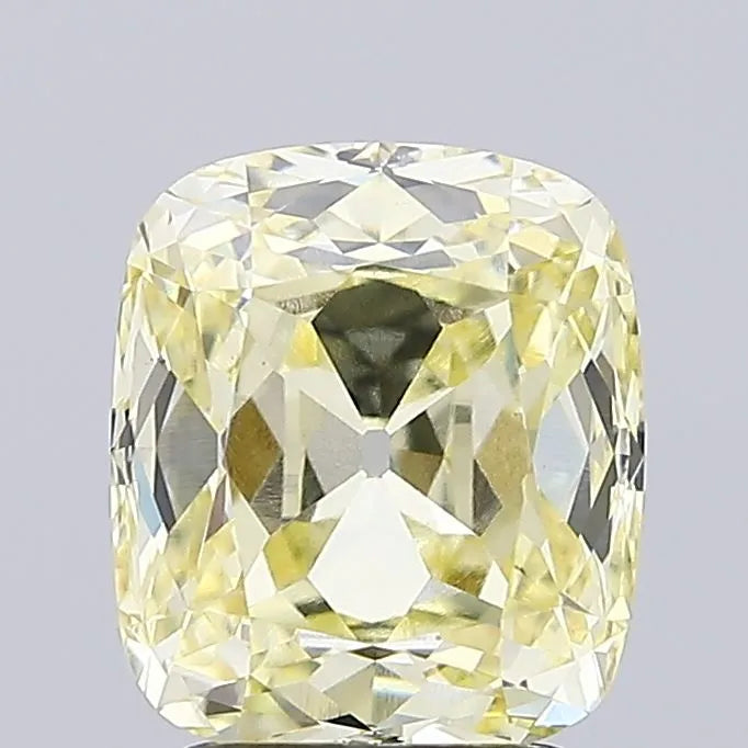 2.71ct Cushion Lab Grown Diamond (Colour Fancy Light Yellow, Clarity VS1, IGI Certified)