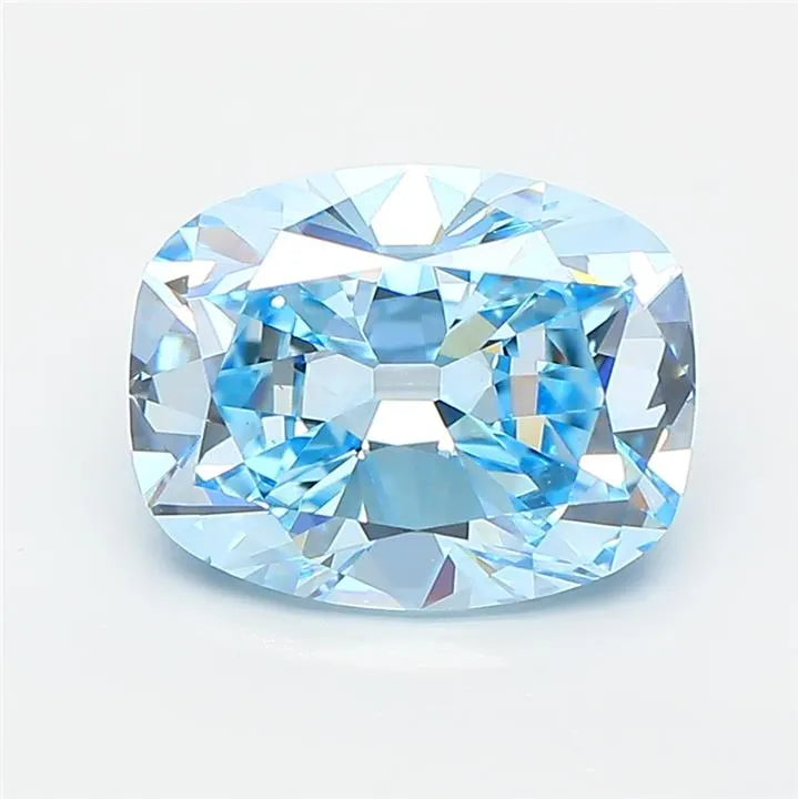 2.71ct Cushion brilliant Lab Grown Diamond (Colour Fancy Vivid Blue, Clarity VVS2, IGI Certified)