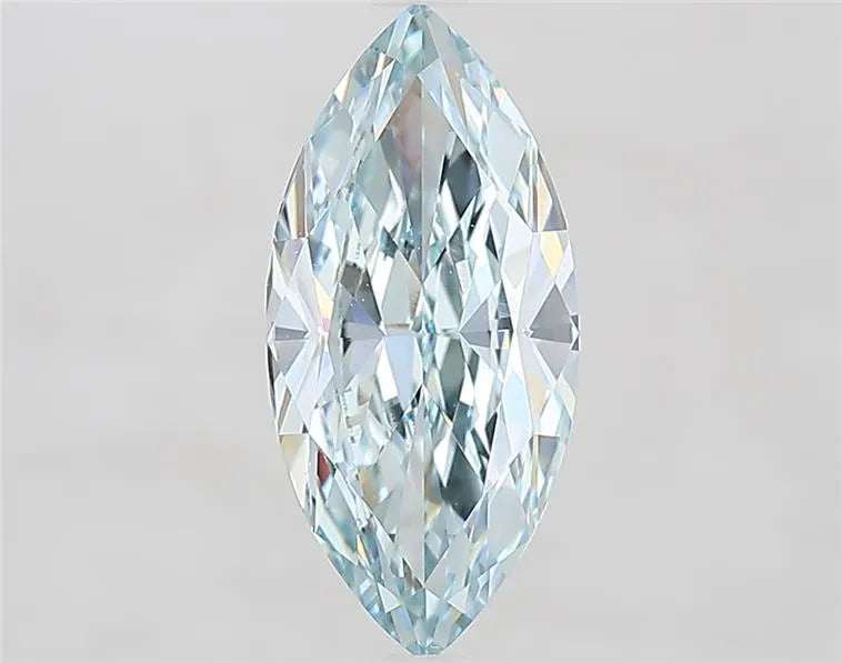 2.71ct Marquise Lab Grown Diamond (Colour Fancy Blueish Green, Clarity VVS2, IGI Certified)