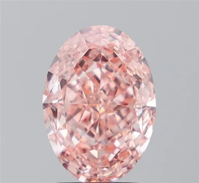 2.71ct Oval Lab Grown Diamond (Colour Fancy Intense Pink, Clarity VVS2, IGI Certified)