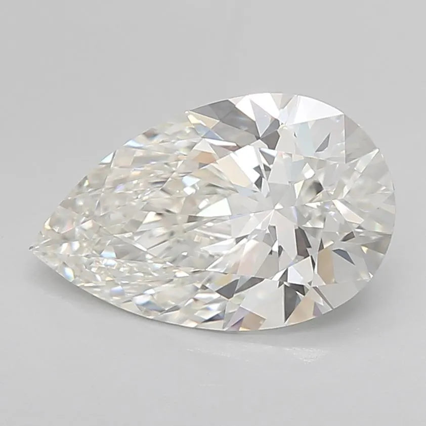 2.71ct Pear Lab Grown Diamond (Colour G, Clarity IF, Cut EX, IGI Certified)