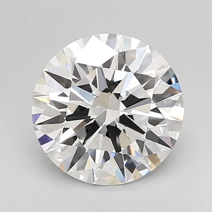 2.71ct Round Lab Grown Diamond (Colour D, Clarity IF, Cut ID, IGI Certified)