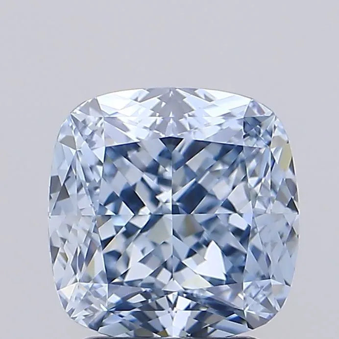 2.72ct Cushion modified Lab Grown Diamond (Colour Fancy Intense Blue, Clarity VVS2, IGI Certified)