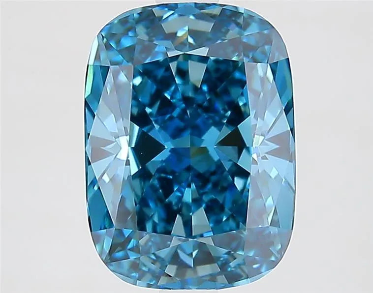 2.72ct Cushion modified Lab Grown Diamond (Colour Fancy Vivid Blue, Clarity VVS2, IGI Certified)