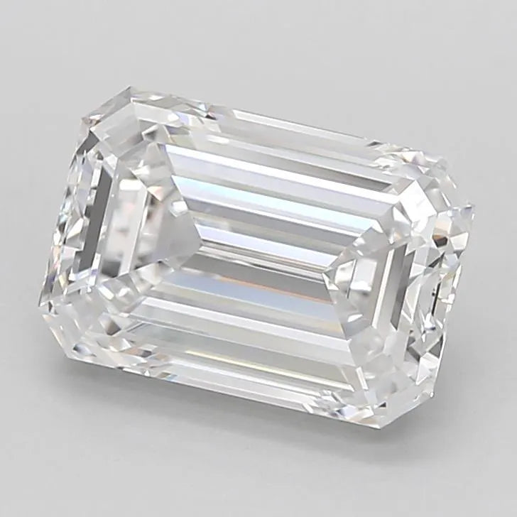 2.72ct Emerald Lab Grown Diamond (Colour D, Clarity FL, Cut EX, IGI Certified)