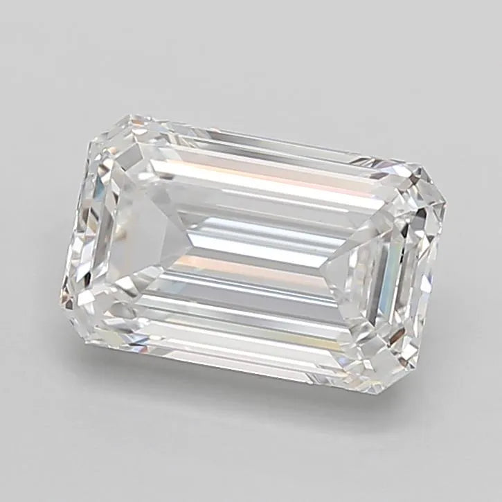 2.72ct Emerald Lab Grown Diamond (Colour D, Clarity IF, Cut EX, IGI Certified)