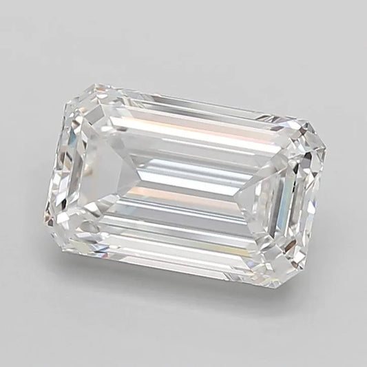 2.72ct Emerald Lab Grown Diamond (Colour D, Clarity IF, Cut EX, IGI Certified)