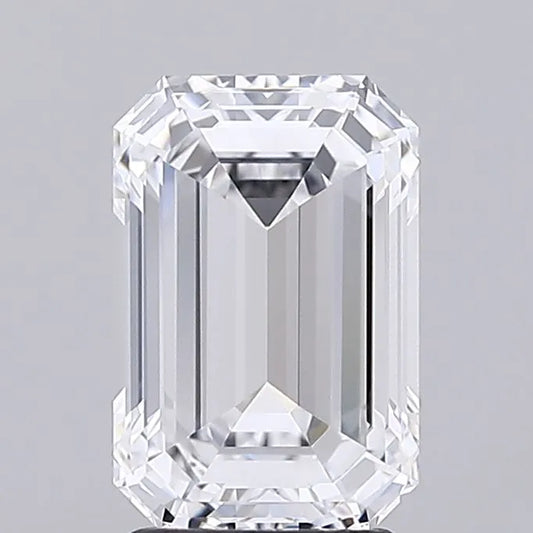 2.72ct Emerald Lab Grown Diamond (Colour D, Clarity IF, IGI Certified)