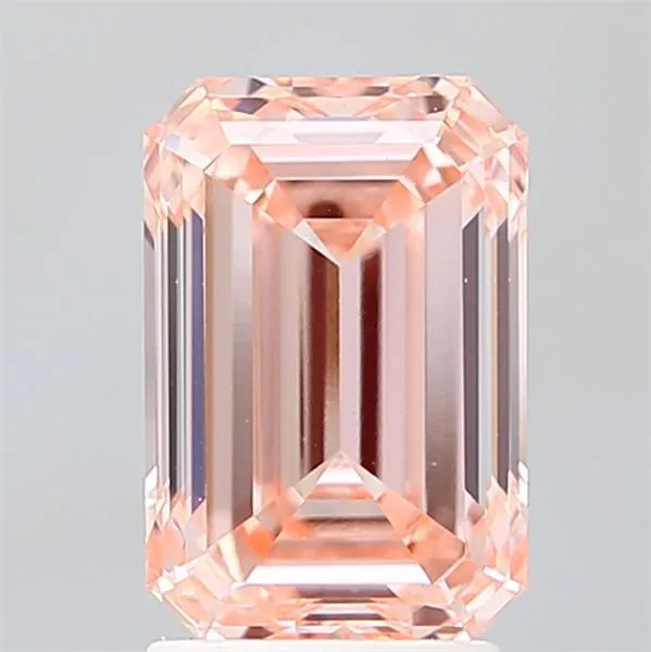 2.72ct Emerald Lab Grown Diamond (Colour Fancy Intense Pink, Clarity VVS2, IGI Certified)