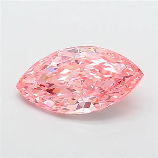 2.72ct Marquise Lab Grown Diamond (Colour Fancy Vivid Pink, Clarity VVS2, IGI Certified)