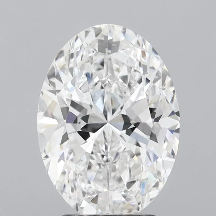2.72ct Oval Lab Grown Diamond (Colour D, Clarity VVS2, IGI Certified)