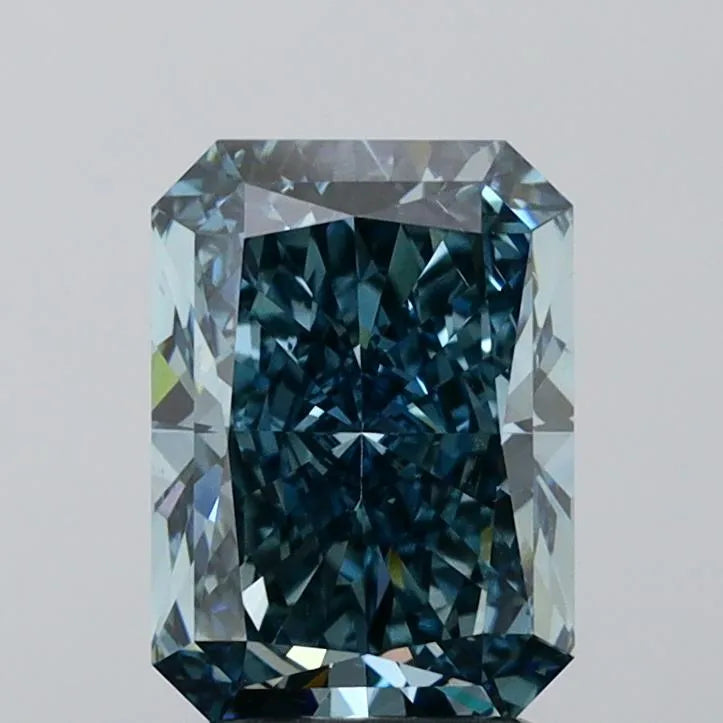 2.72ct Radiant Lab Grown Diamond (Colour Fancy Deep Blue, Clarity VS1, IGI Certified)