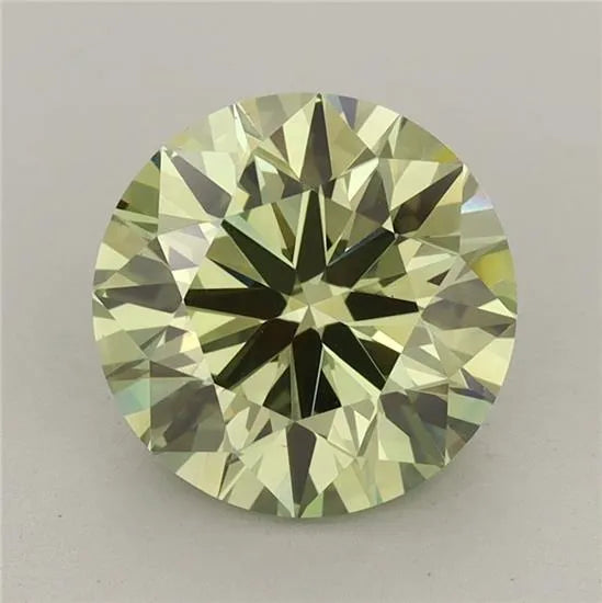2.72ct Round Lab Grown Diamond (Colour Fancy Vivid Green, Clarity VS1, Cut EX, IGI Certified)