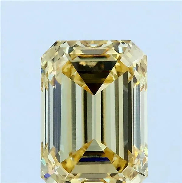 2.73ct Emerald Lab Grown Diamond (Colour Fancy Intense Yellow, Clarity IF, IGI Certified)