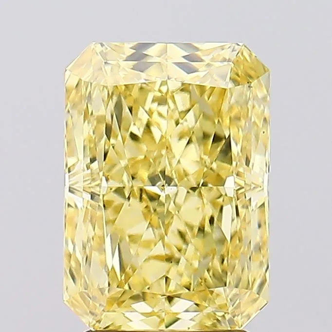2.73ct Radiant Lab Grown Diamond (Colour Fancy Vivid Yellow, Clarity VS2, IGI Certified)