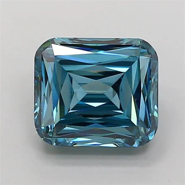 2.74ct Cushion modified Lab Grown Diamond (Colour Fancy Vivid Blue, Clarity VS1, IGI Certified)