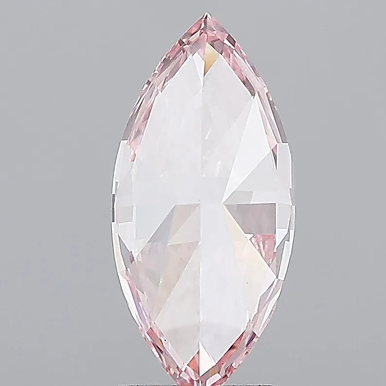 2.75ct Marquise Lab Grown Diamond (Colour Fancy Vivid Pink, Clarity VS1, IGI Certified)