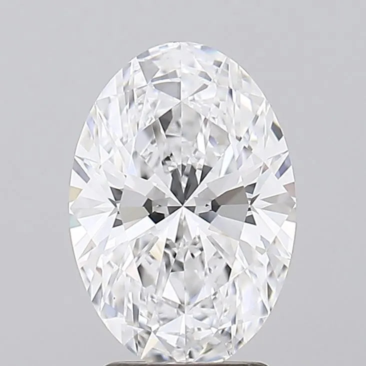 2.75ct Oval Lab Grown Diamond (Colour D, Clarity FL, Cut EX, IGI Certified)