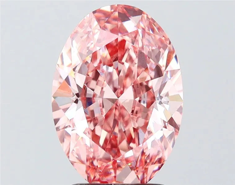 2.75ct Oval Lab Grown Diamond (Colour Fancy Intense Pink, Clarity VS1, IGI Certified)