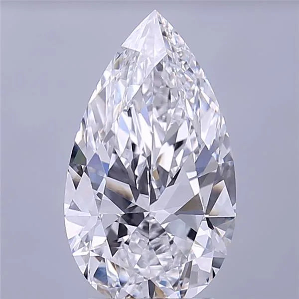 2.75ct Pear Lab Grown Diamond (Colour D, Clarity VVS1, IGI Certified)