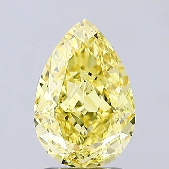 2.75ct Pear Lab Grown Diamond (Colour Fancy Intense Yellow, Clarity VS1, IGI Certified)