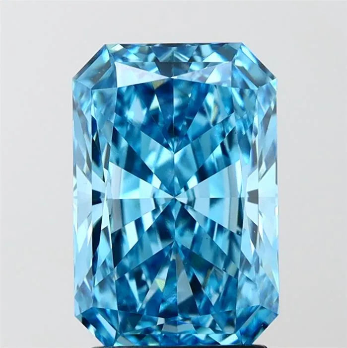 2.75ct Radiant Lab Grown Diamond (Colour Fancy Vivid Blue, Clarity VVS2, IGI Certified)