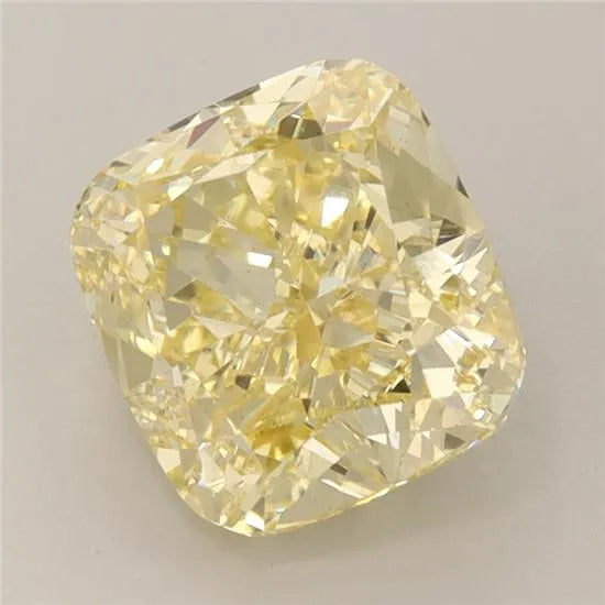 2.76ct Cushion brilliant Lab Grown Diamond (Colour Fancy Vivid Yellow, Clarity VS2, IGI Certified)