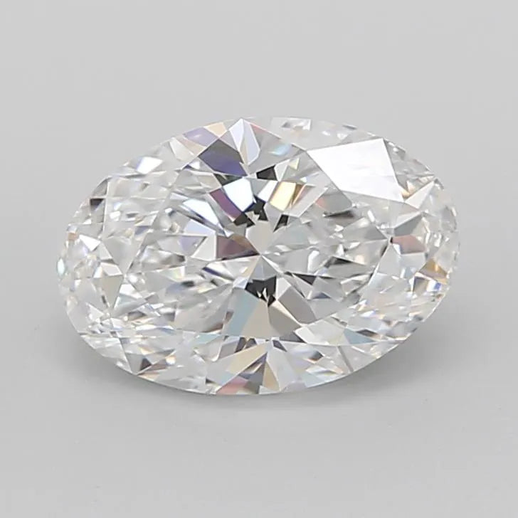 2.76ct Oval Lab Grown Diamond (Colour D, Clarity IF, Cut EX, IGI Certified)