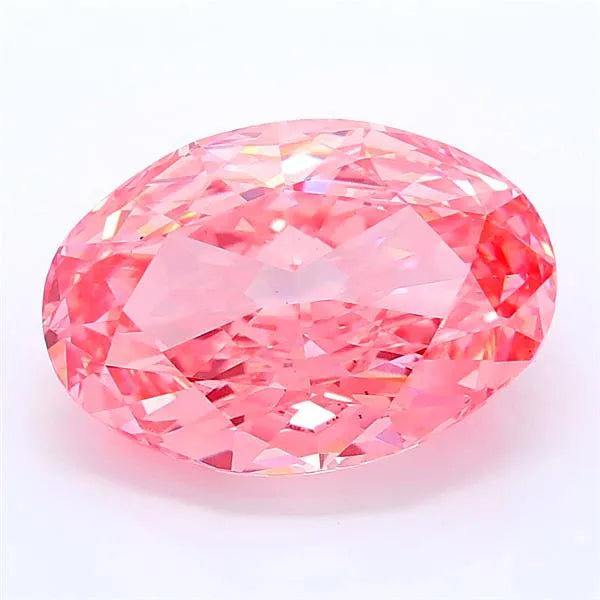 2.76ct Oval Lab Grown Diamond (Colour Fancy Vivid Pink, Clarity VS1, IGI Certified)