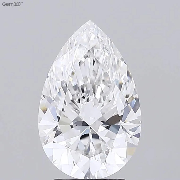 2.76ct Pear Lab Grown Diamond (Colour E, Clarity VVS2, IGI Certified)
