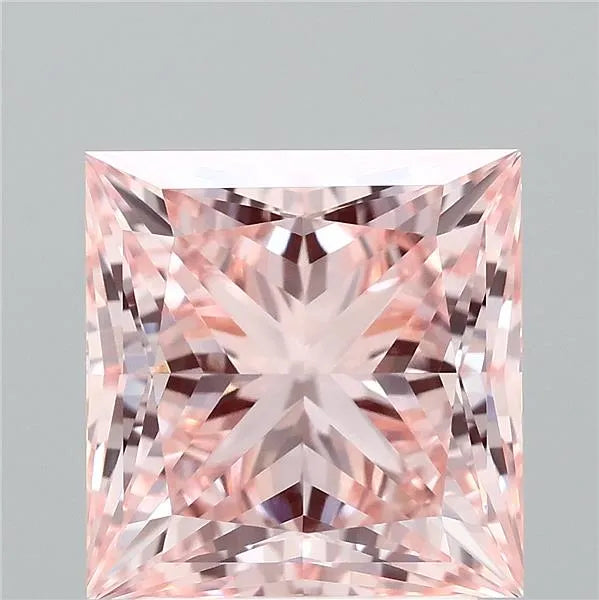 2.76ct Princess Lab Grown Diamond (Colour Fancy Vivid Pink, Clarity VVS2, IGI Certified)